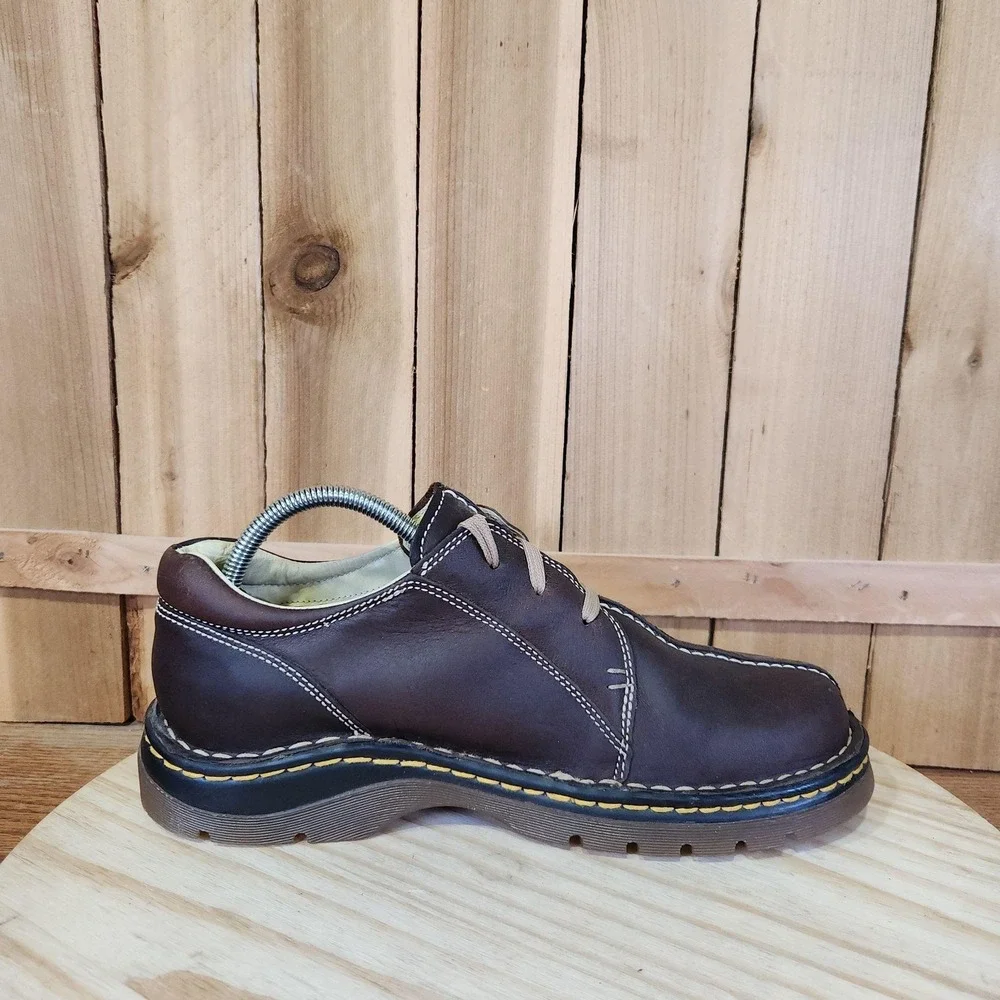 Dr. Martens Split Toe Shoes Mens 9 Brown Leather Casual Oxford Comfort Walking